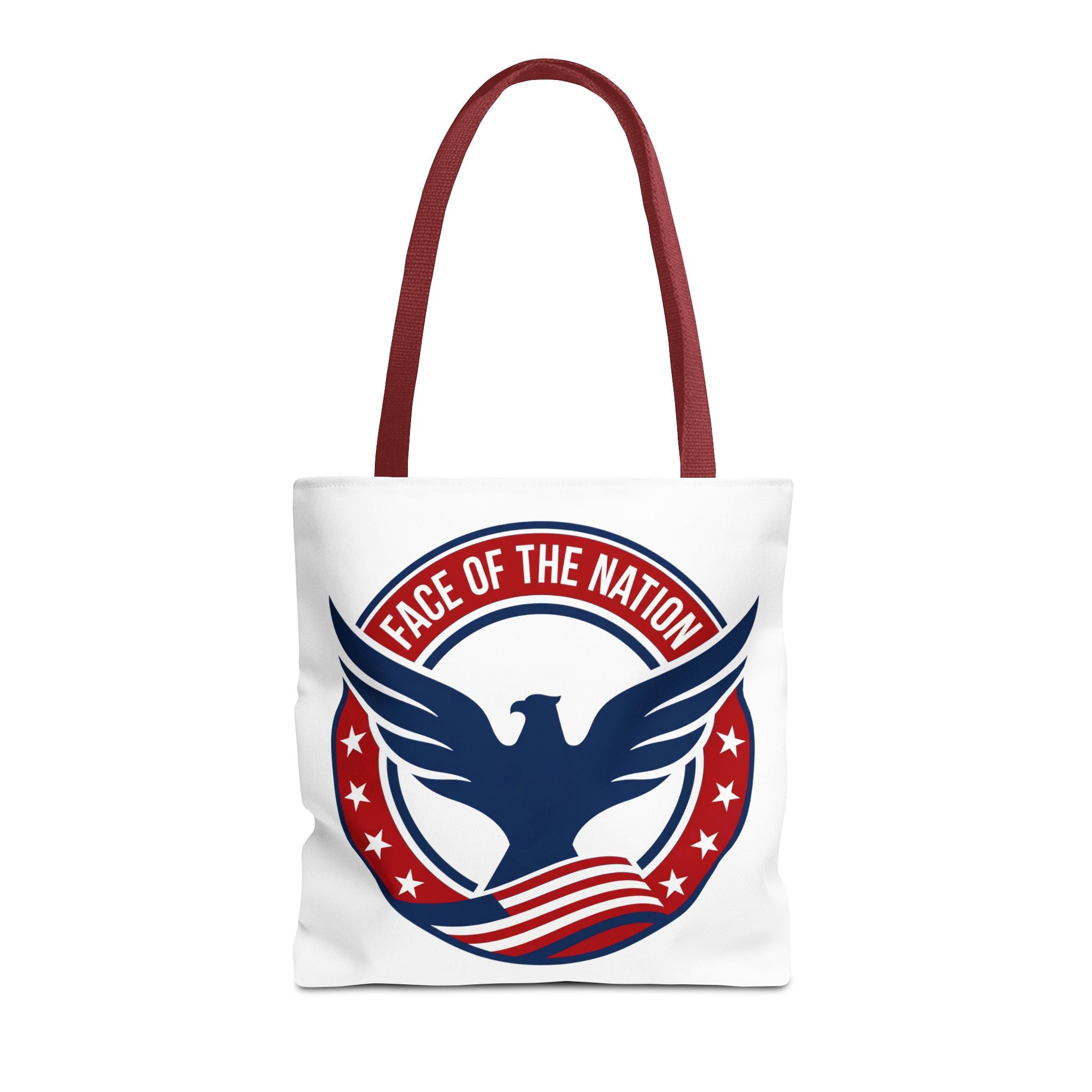 Patriotic 'Face of the Nation' Tote Bag — American Eagle Flag Design