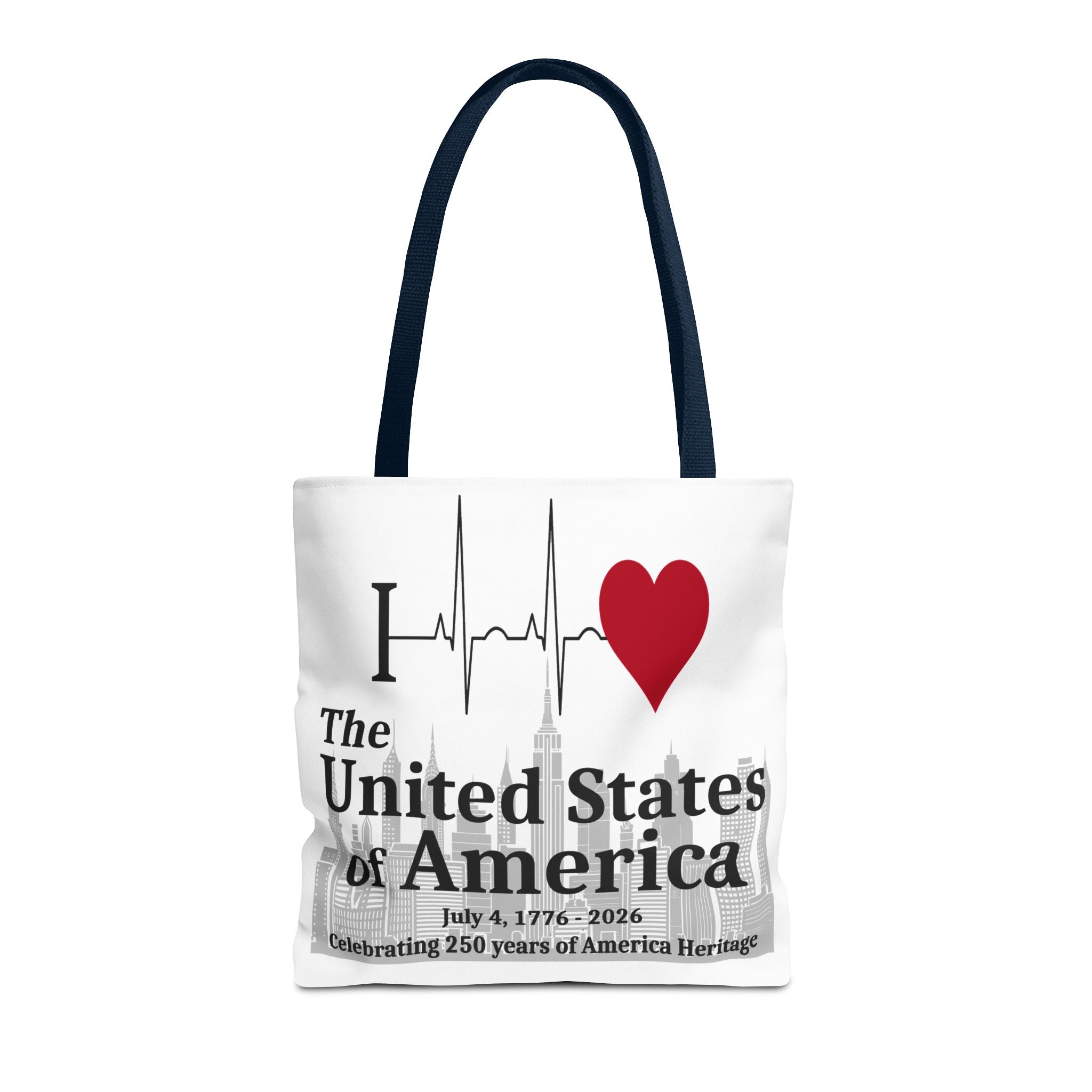 I Love The United States of America 250th Anniversary Patriotic Tote Bag