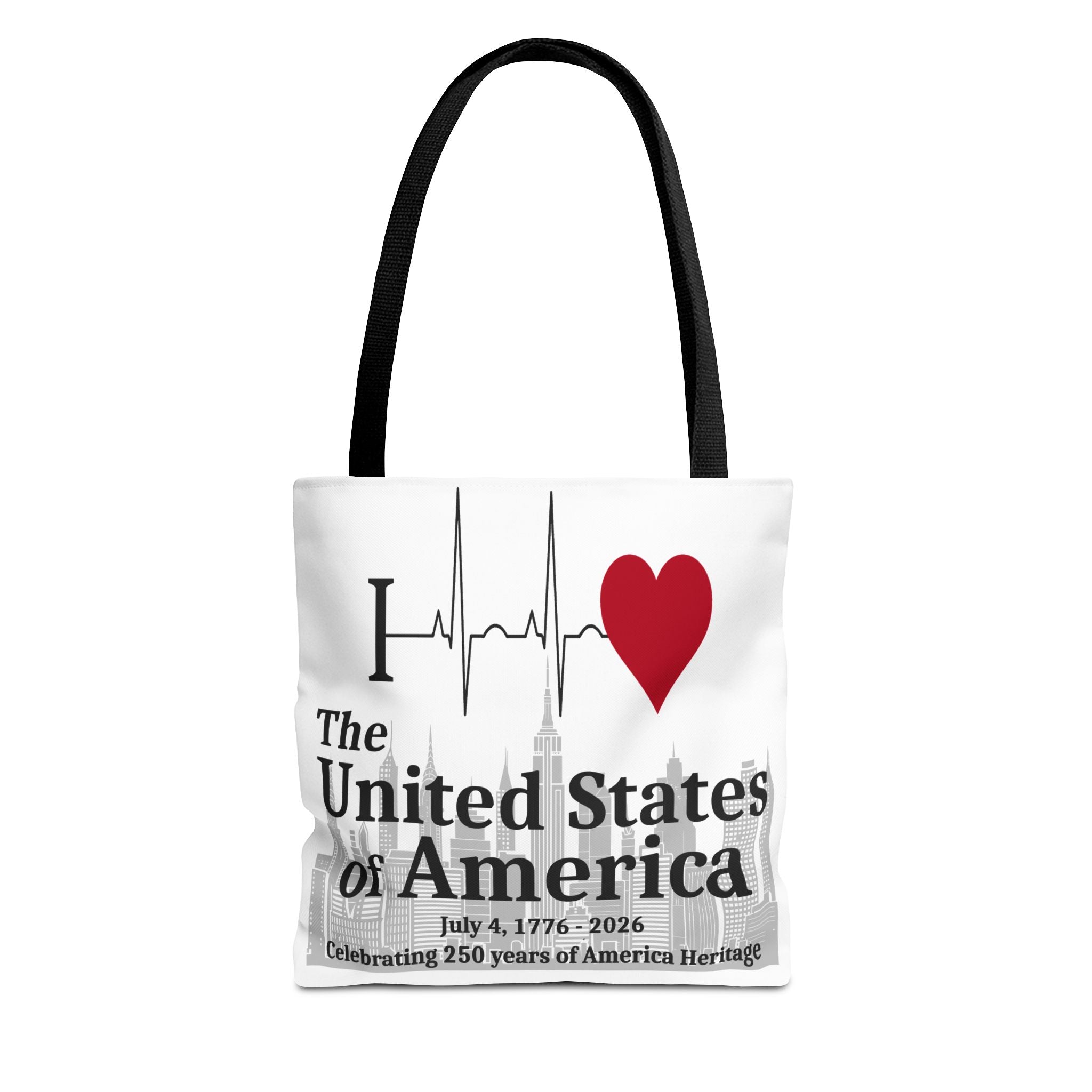 I Love The United States of America 250th Anniversary Patriotic Tote Bag