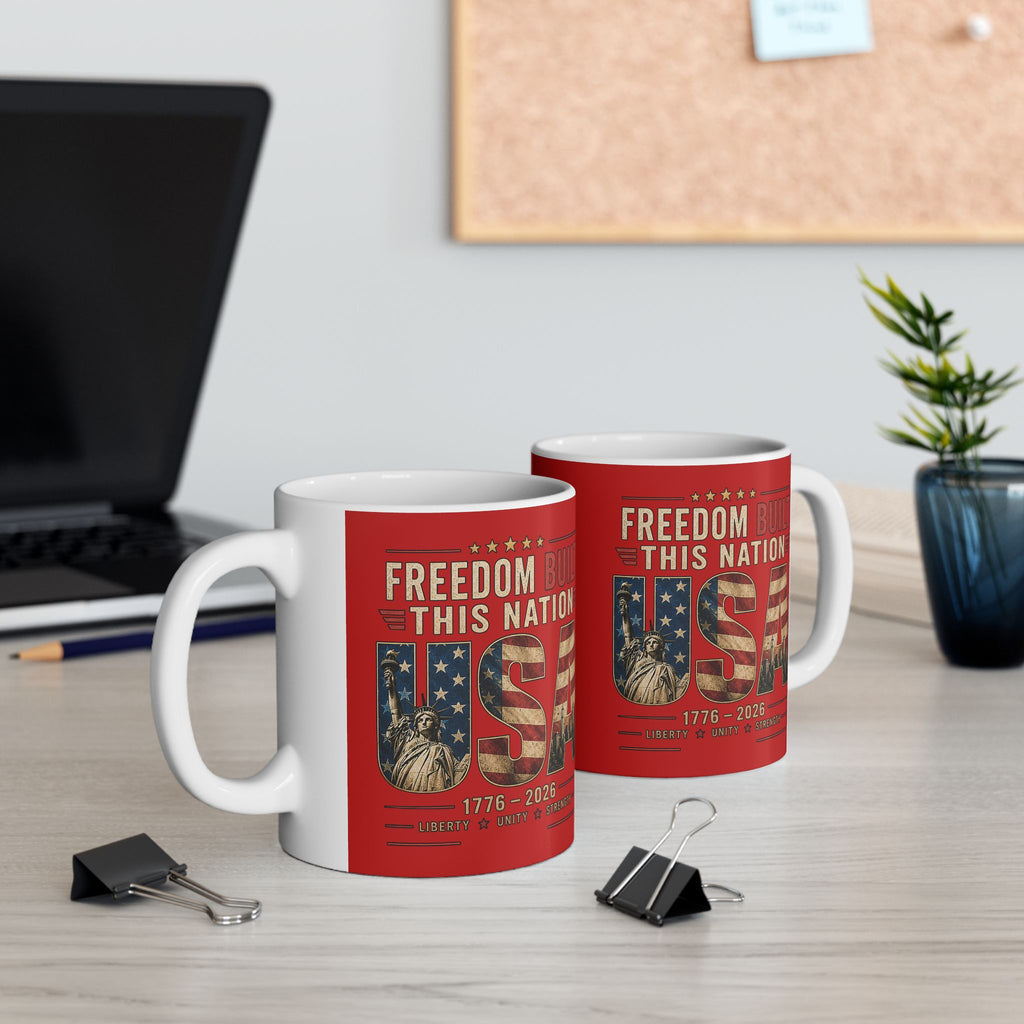 Freedom Built This Nation Mug