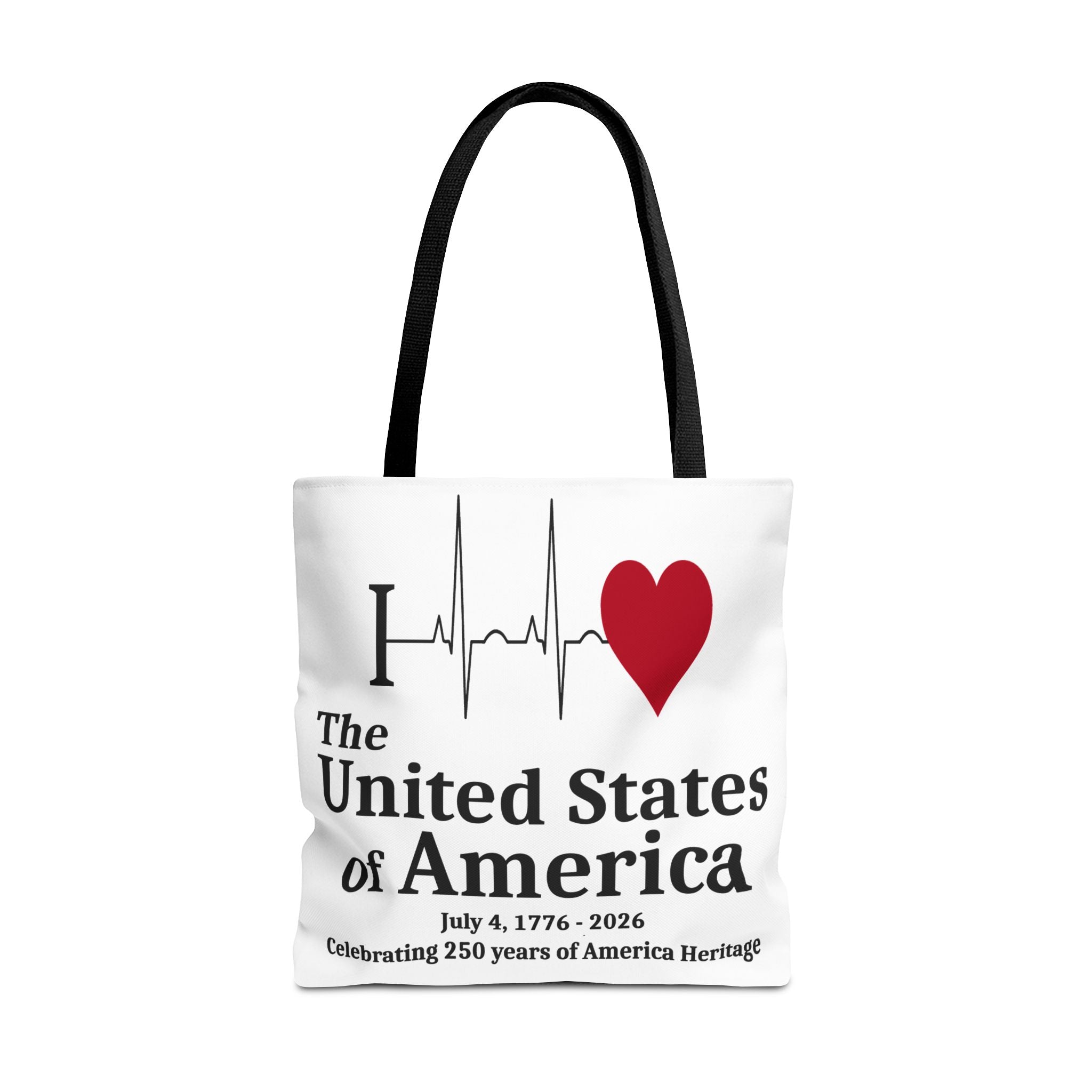 I Love The United States of America 250th Anniversary Patriotic Tote Bag